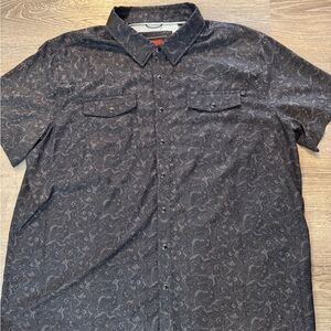Weatern Button Down Short Sleeve Shirt